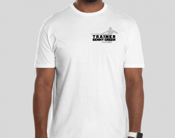 White Signature T-Shirt – “Kick with Purpose”